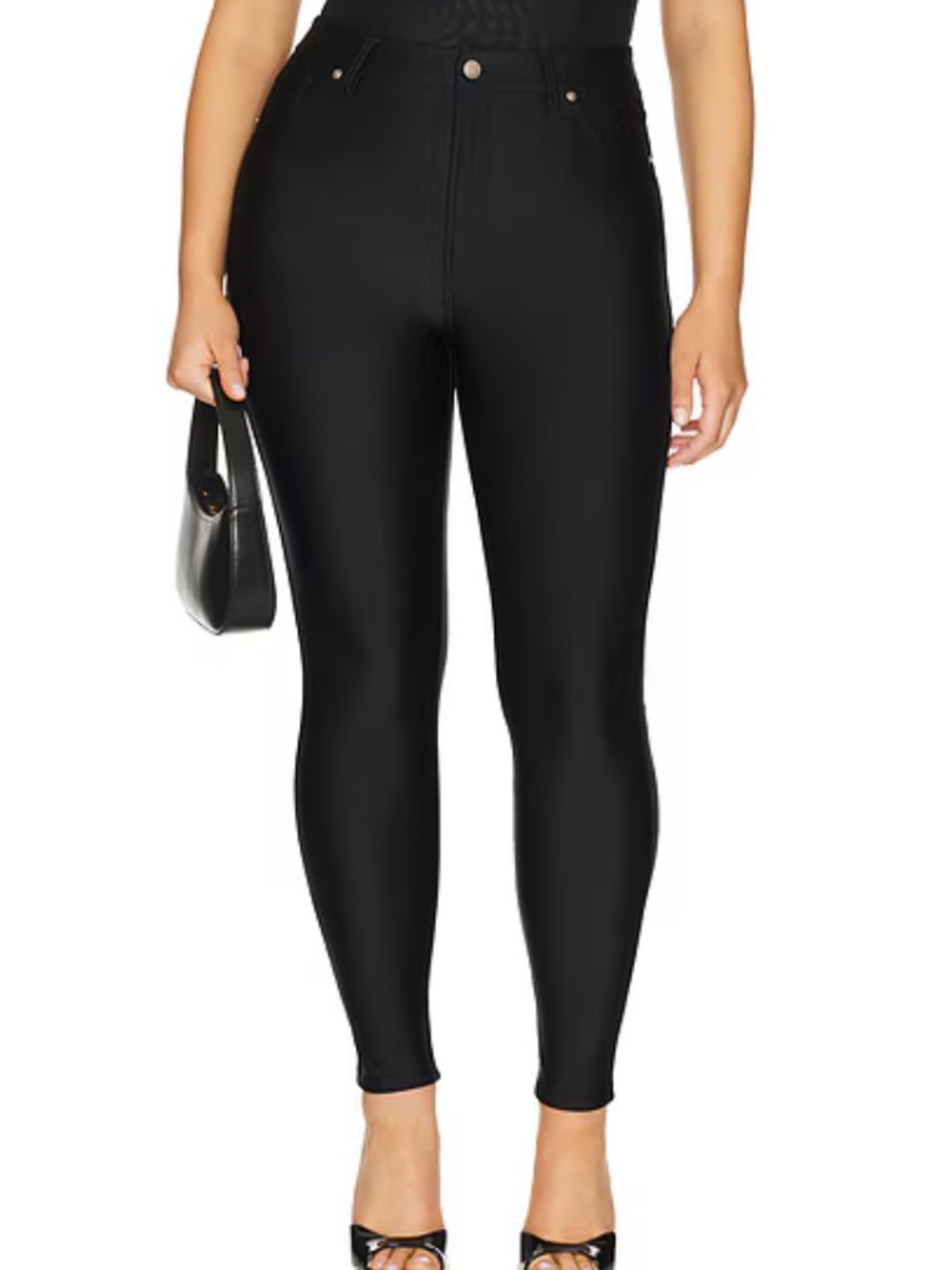 Good American Women’s Black Compression Shine